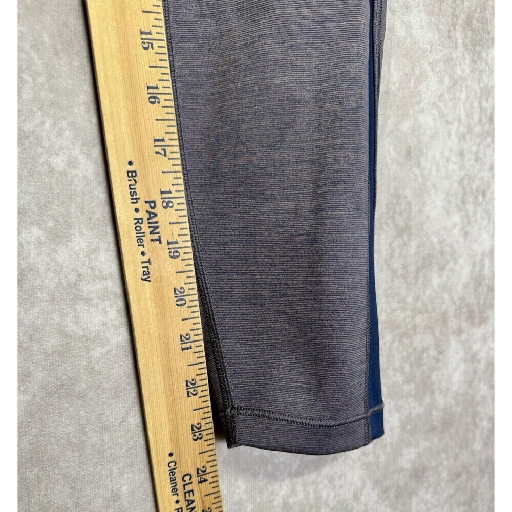 Athleta 7/8 Leggings Womens Medium Ultimate Stash Pocket Heather Blue Pants - Picture 10 of 11